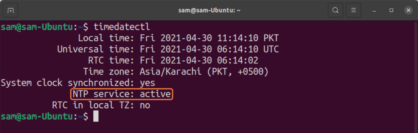 Commands to Sync Time with NTP Server in Linux
