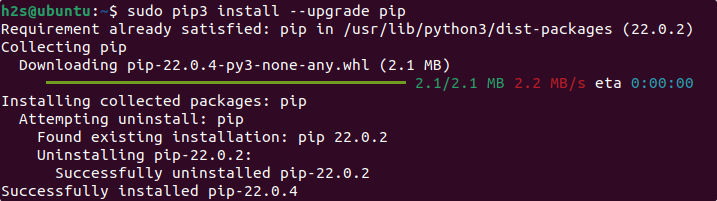 Upgrade PIP python Ubuntu 20.04