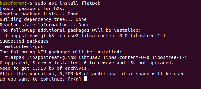 Install Flatpak on Ubuntu 22.04