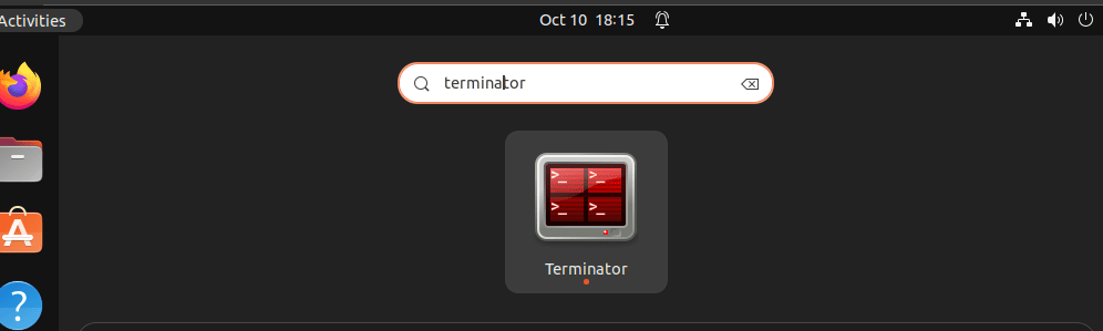 Running Terminator Terminal